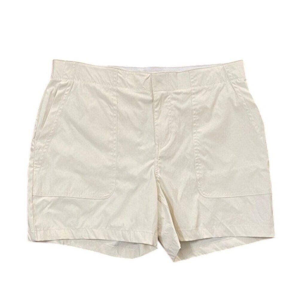 Eddie Bauer Cream Hiker Short Womens Size 8 NEW UPF 50 StormRepel